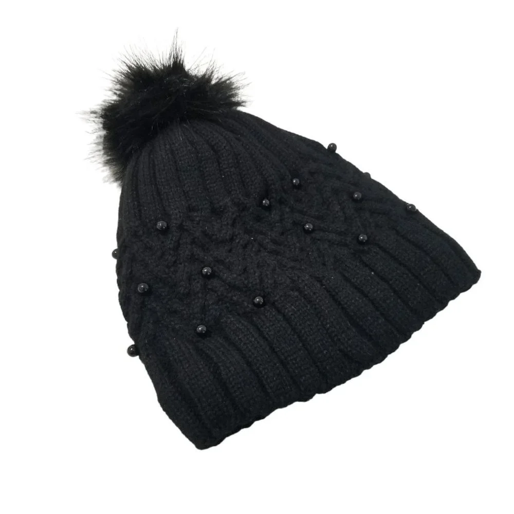 TRU FIT Womens Winter Fleece Lined‎ Beanie Size OS Color Black